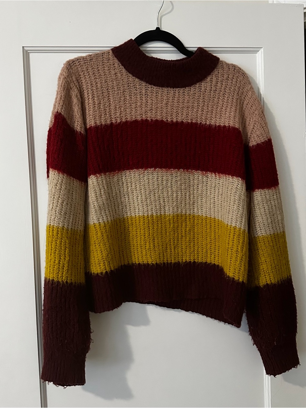 Colorful Striped Crewneck Sweater